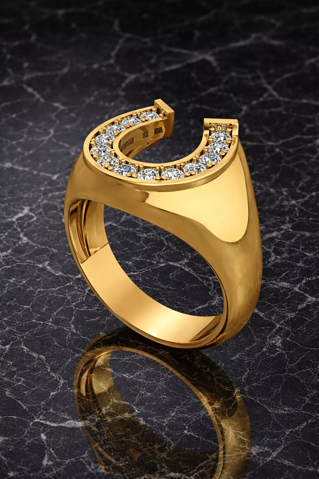 Ring Gold Diamond 3d model 3D print model