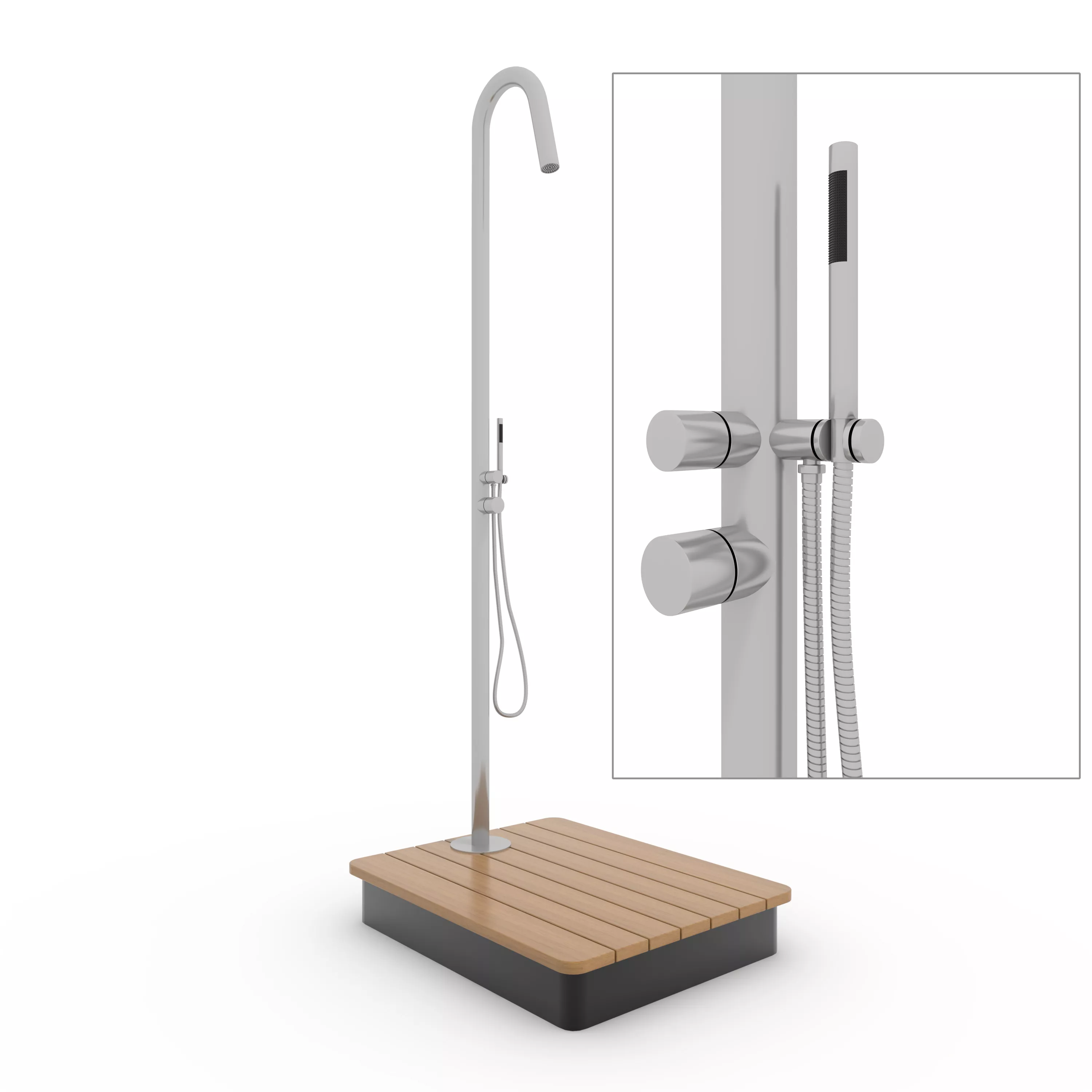 Outdoor Shower 01 3D model