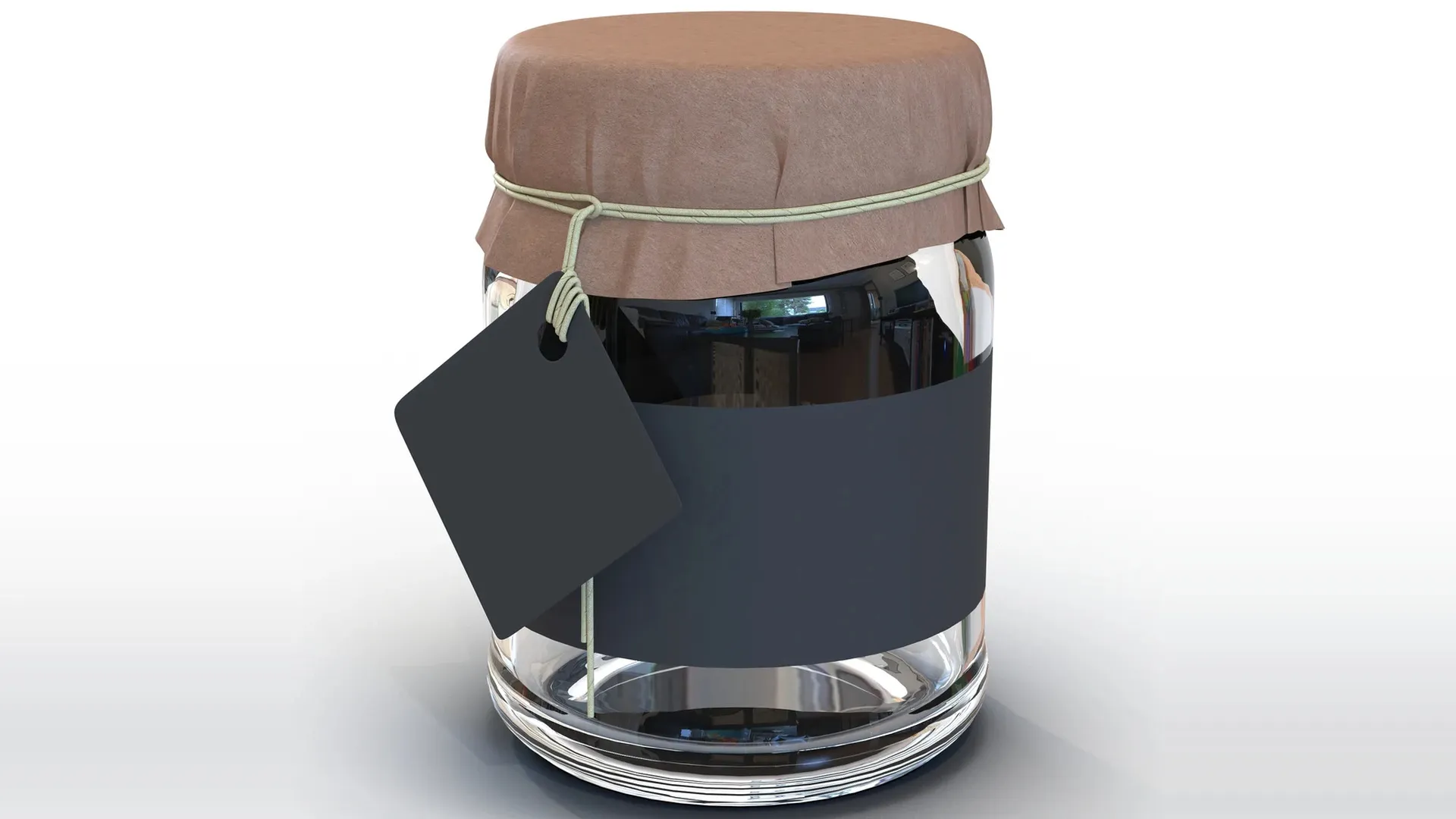 Glass Jar 3 3D model