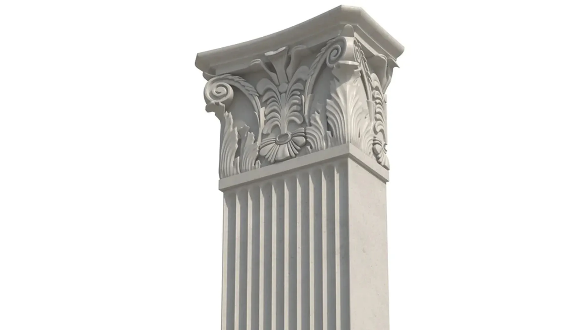 Column Corinthian Greco Roman 2 3D model