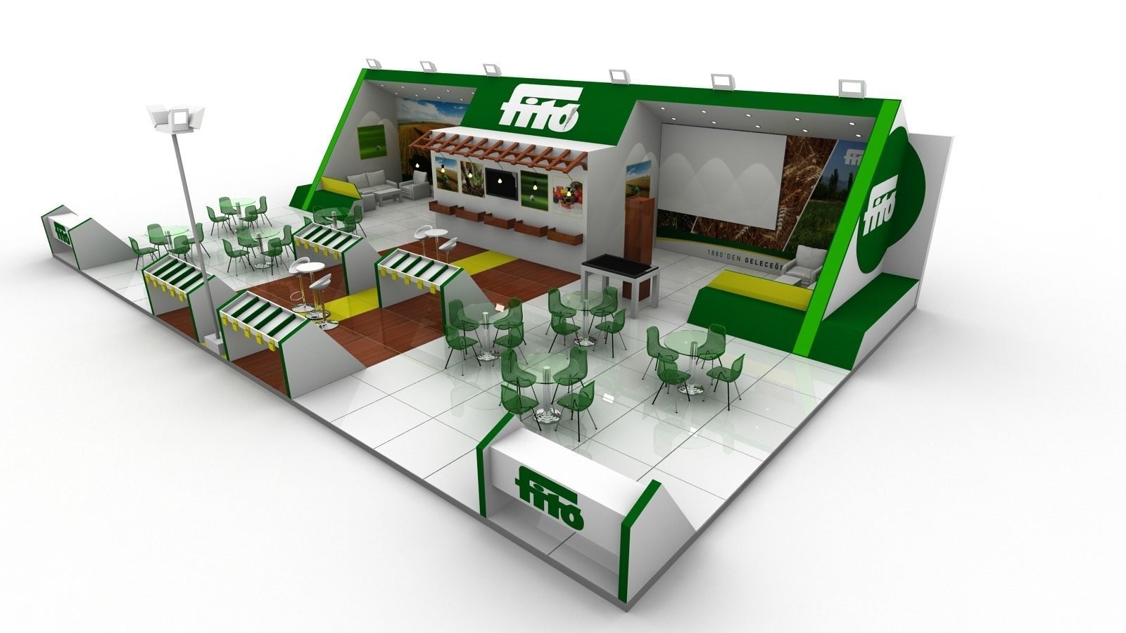 exhibition stand fair 3D model_1