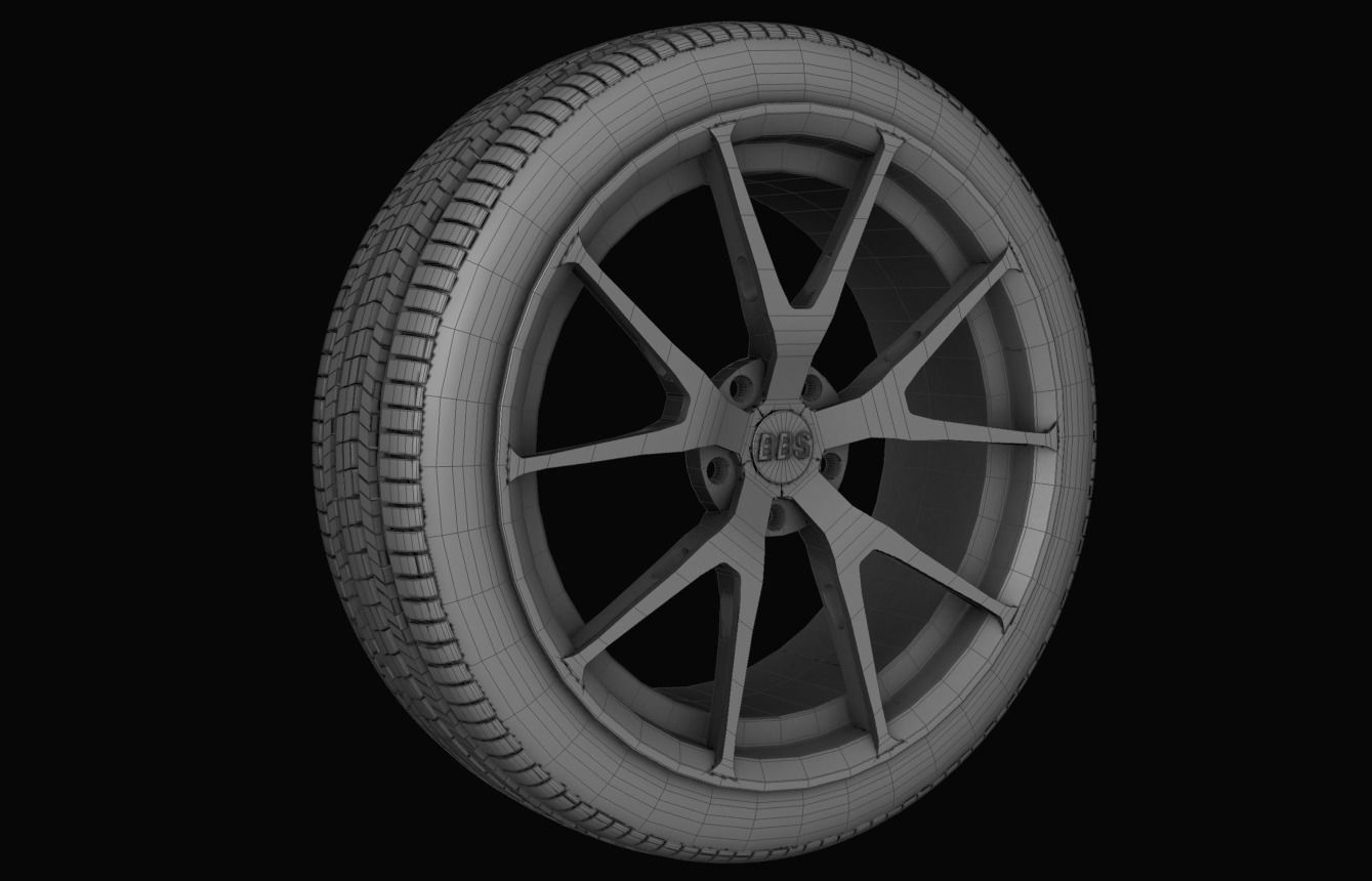 BBS wheel 3D model_0