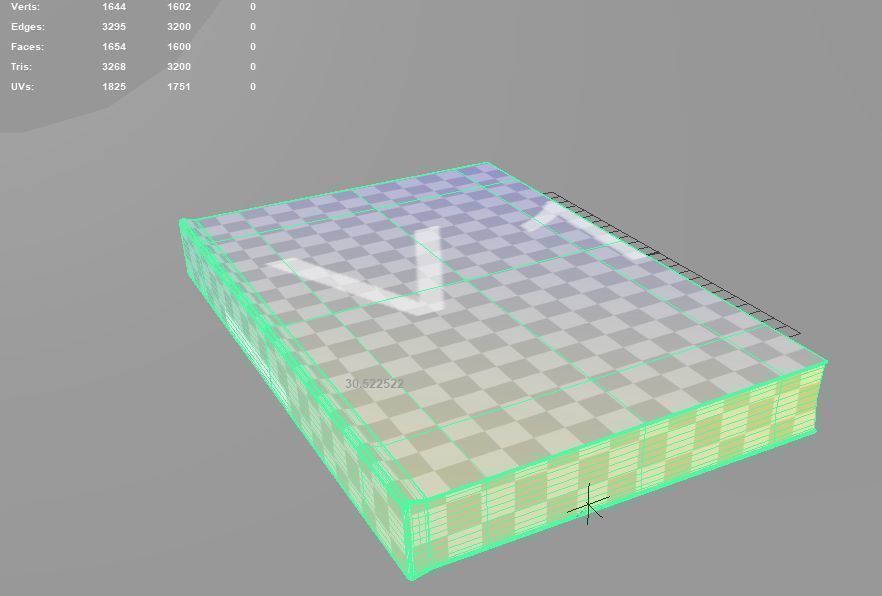 Closed book Brown 3D model_2