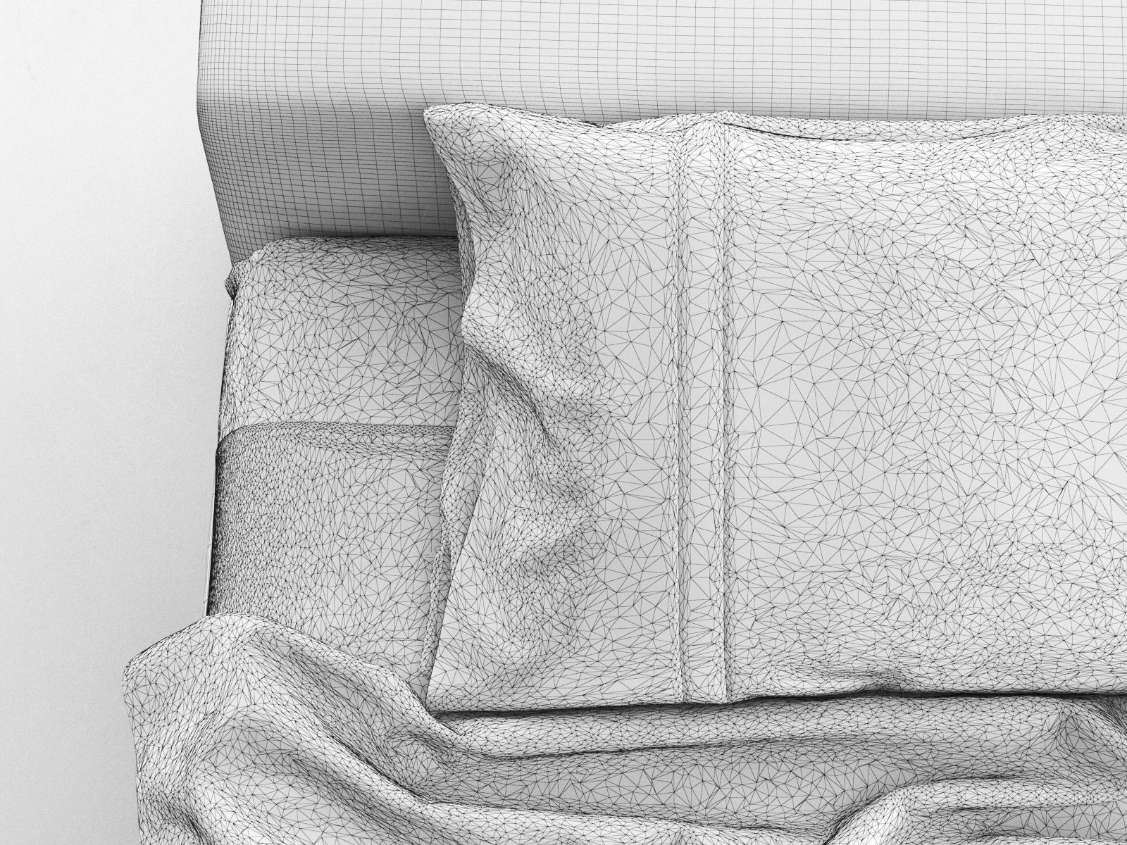 You and Me Basic Bed 3D model_2