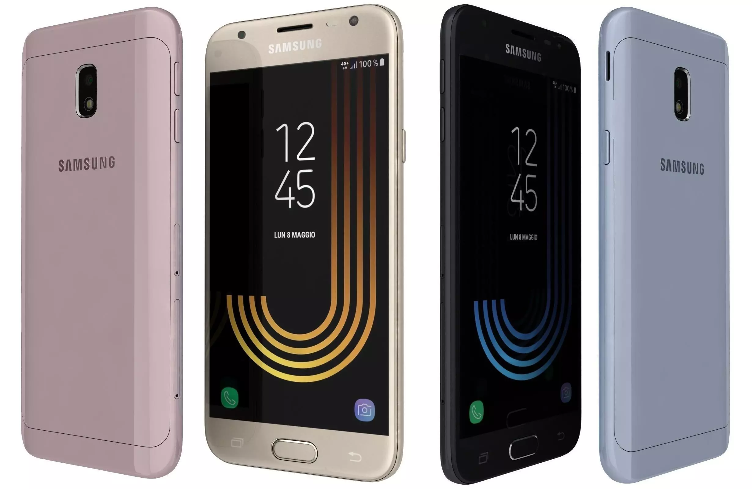 Samsung Galaxy J3 2017 All Colors 3D model_0