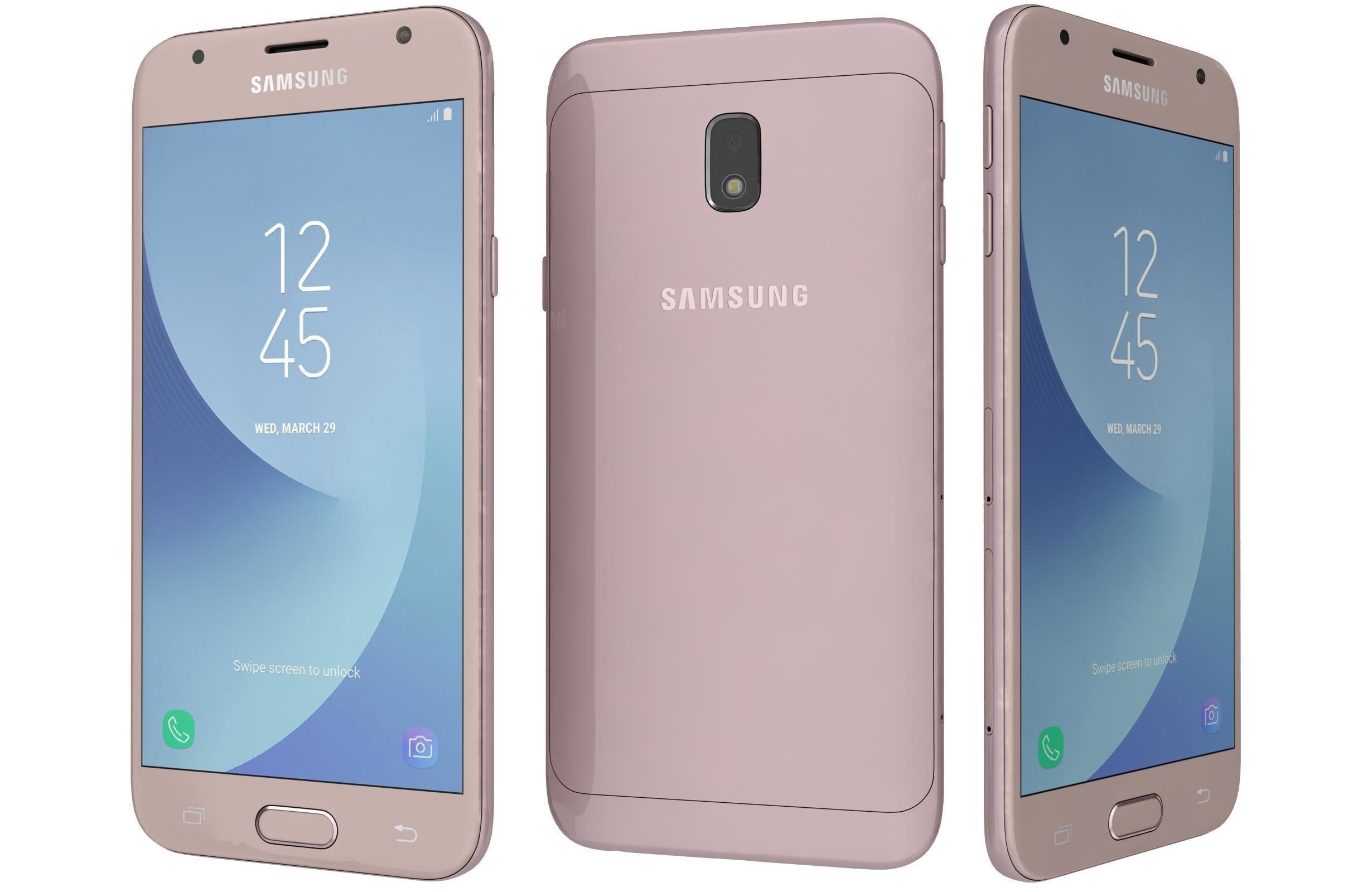 Samsung Galaxy J3 2017 All Colors 3D model_3