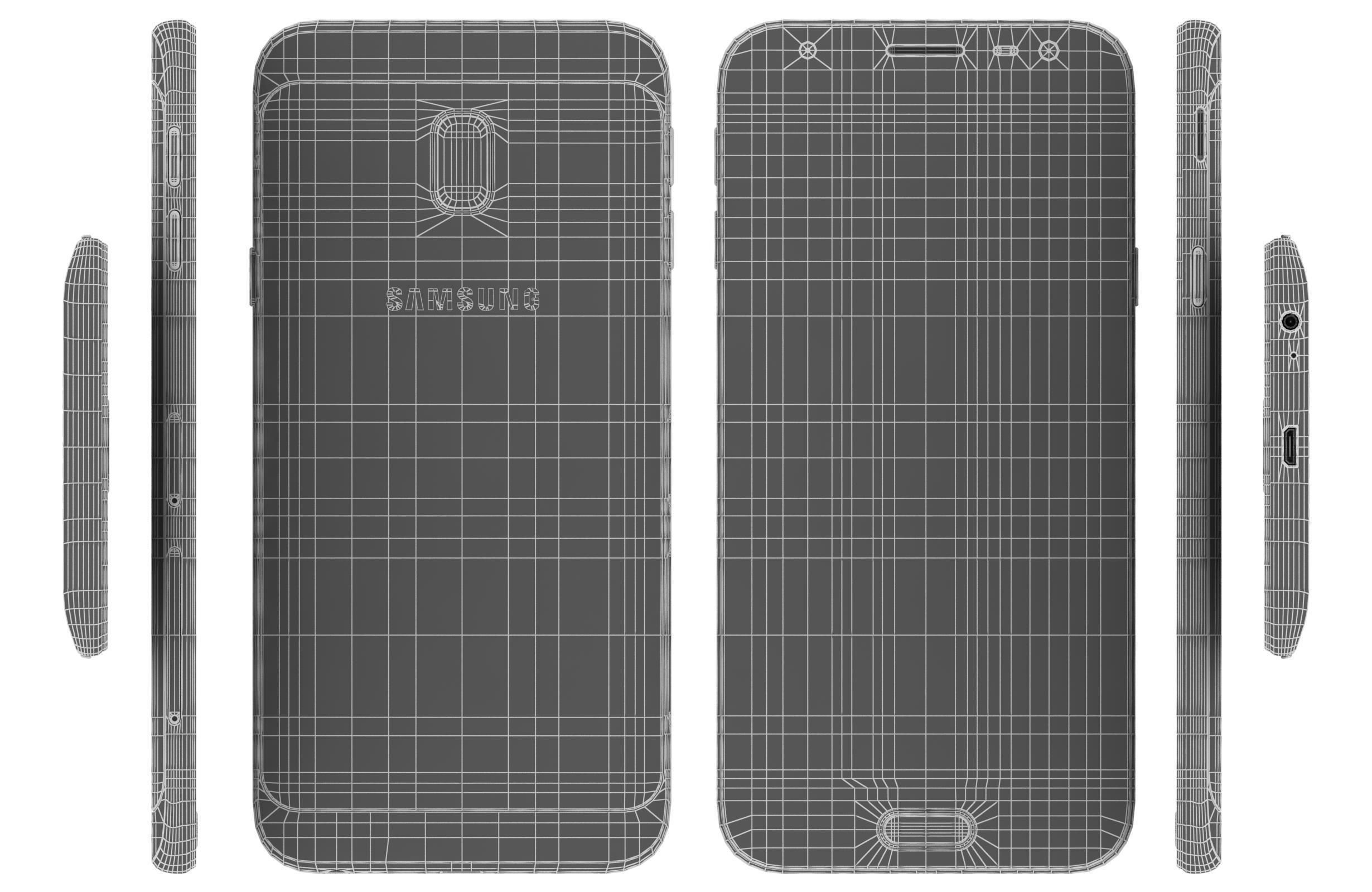 Samsung Galaxy J3 2017 All Colors 3D model_41