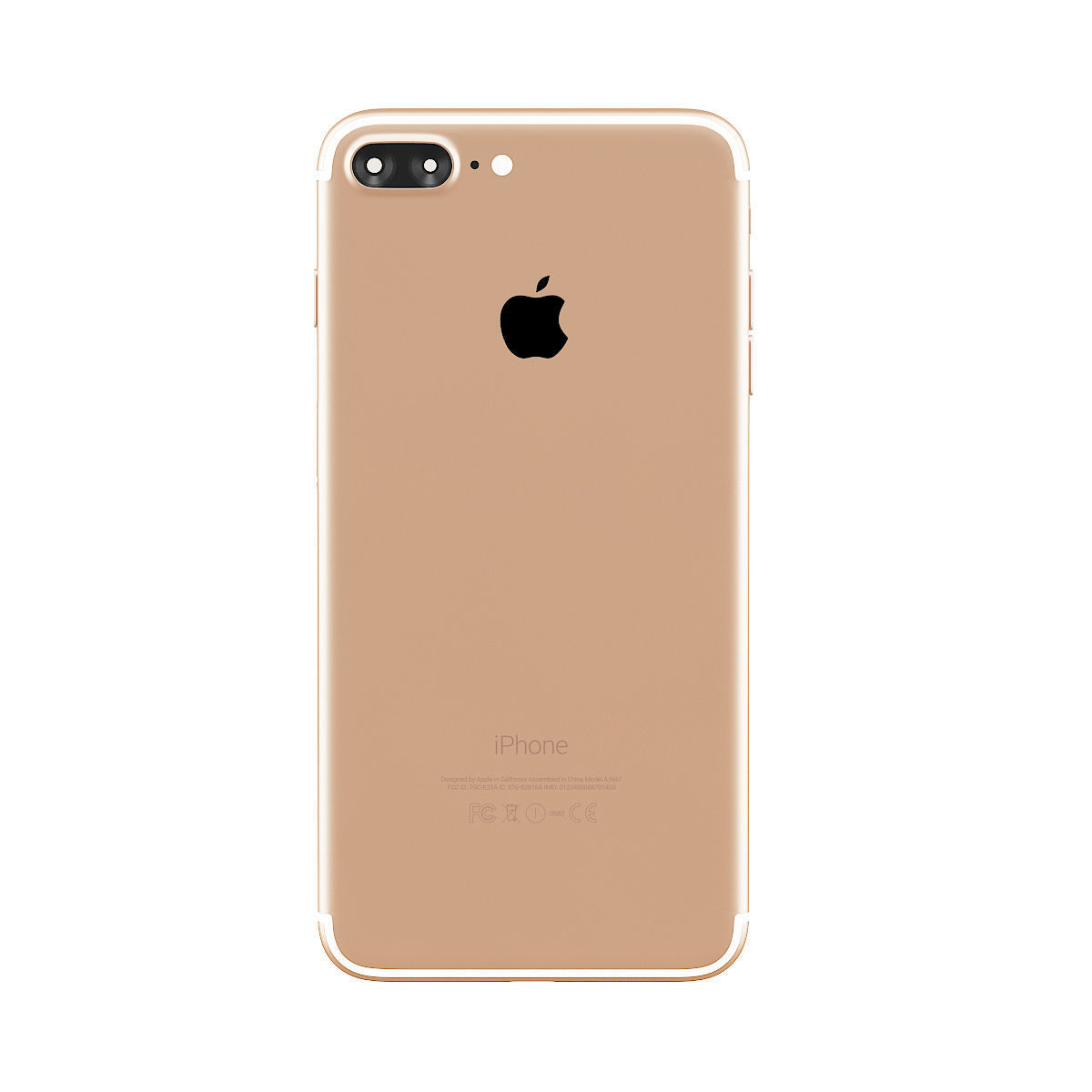 iPhone Plus Gold 3D model_1