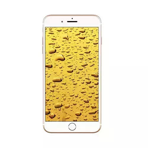 iPhone Plus Gold 3D model