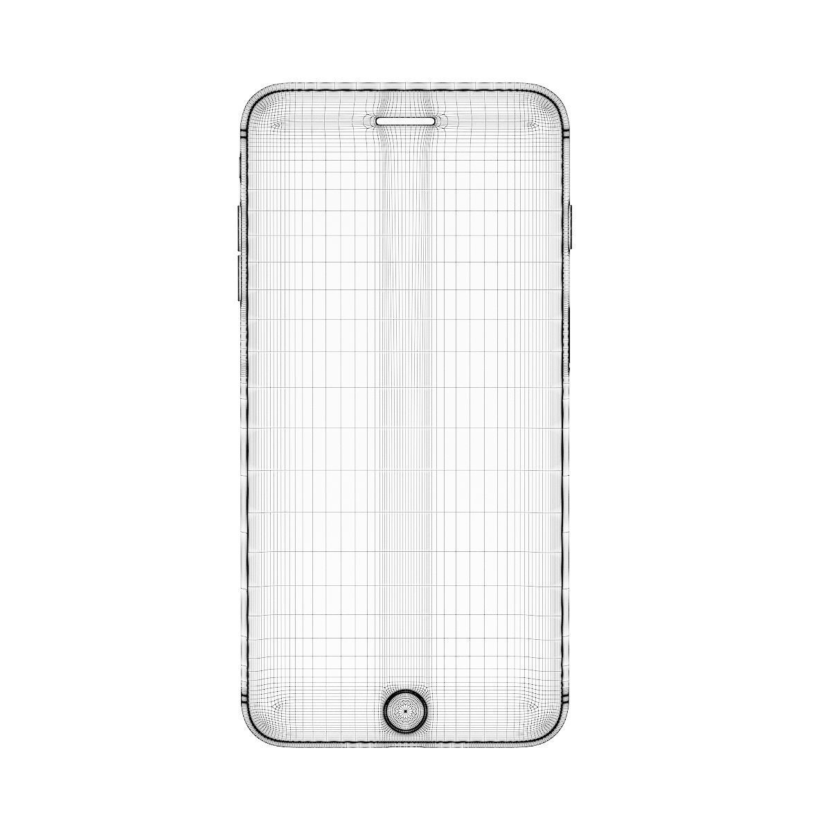 iPhone Plus Gold 3D model_3