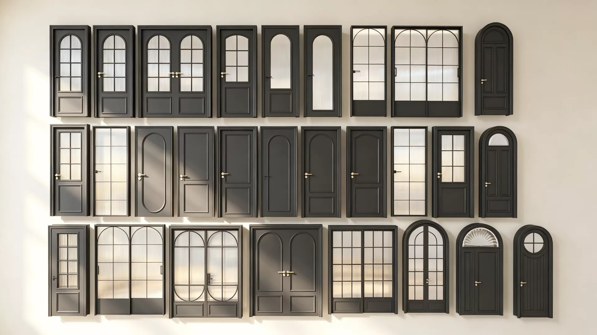 Arched interior door 3D model