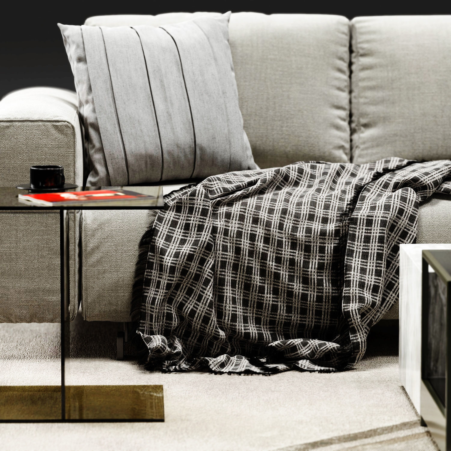 Ditre Italia BAG Sofa 05 Low-poly 3D model_3