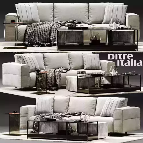 Ditre Italia BAG Sofa 05 Low-poly 3D model