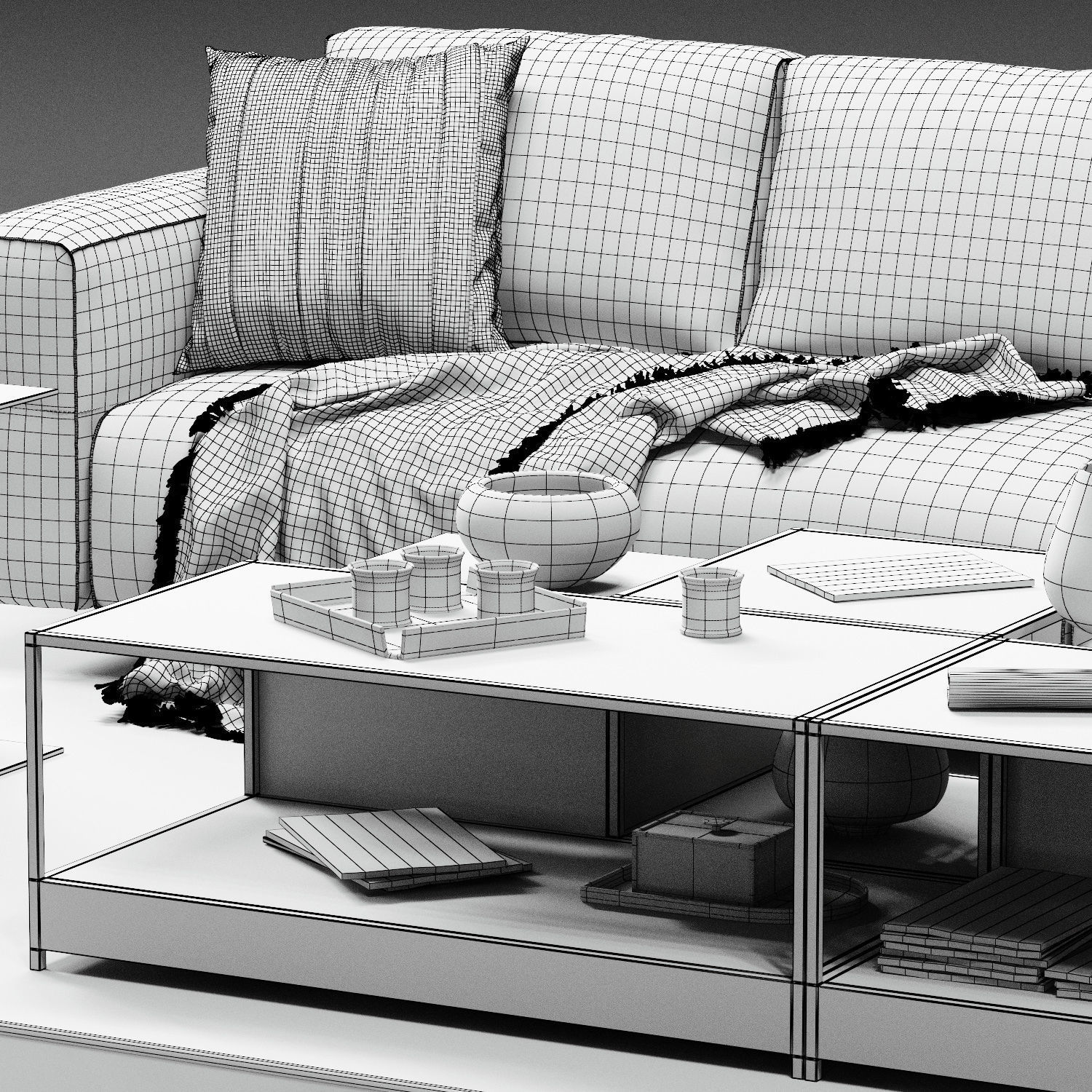 Ditre Italia BAG Sofa 05 Low-poly 3D model_6