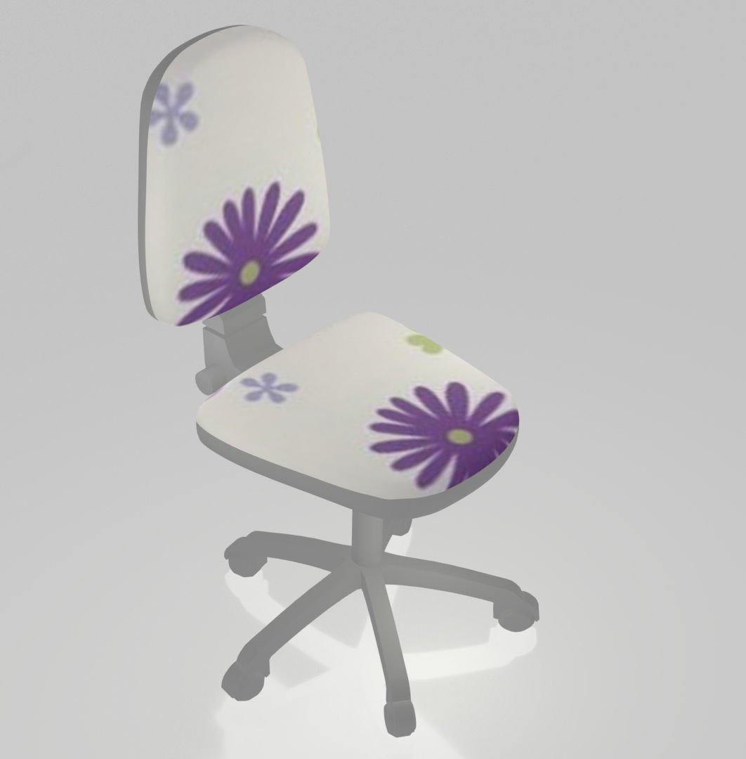 Desk chair 3D model_5
