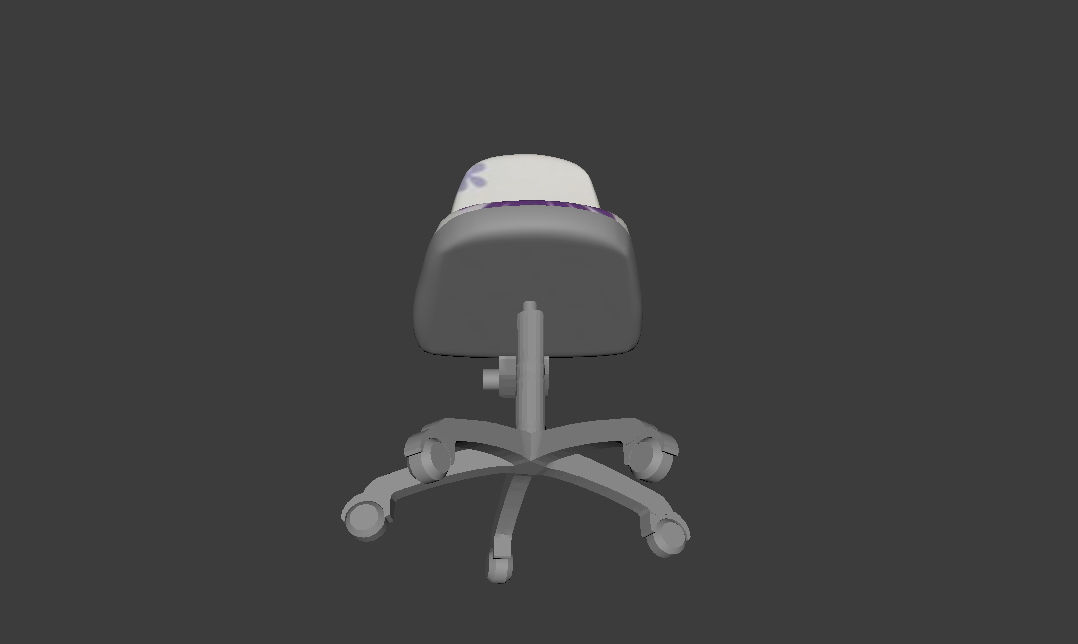 Desk chair 3D model_1