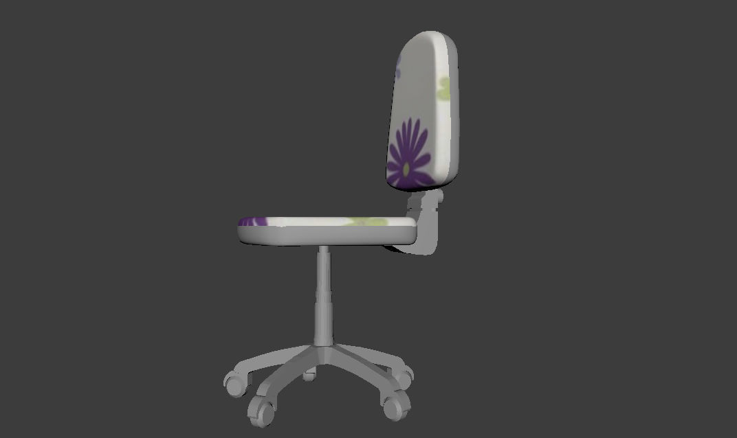 Desk chair 3D model_2