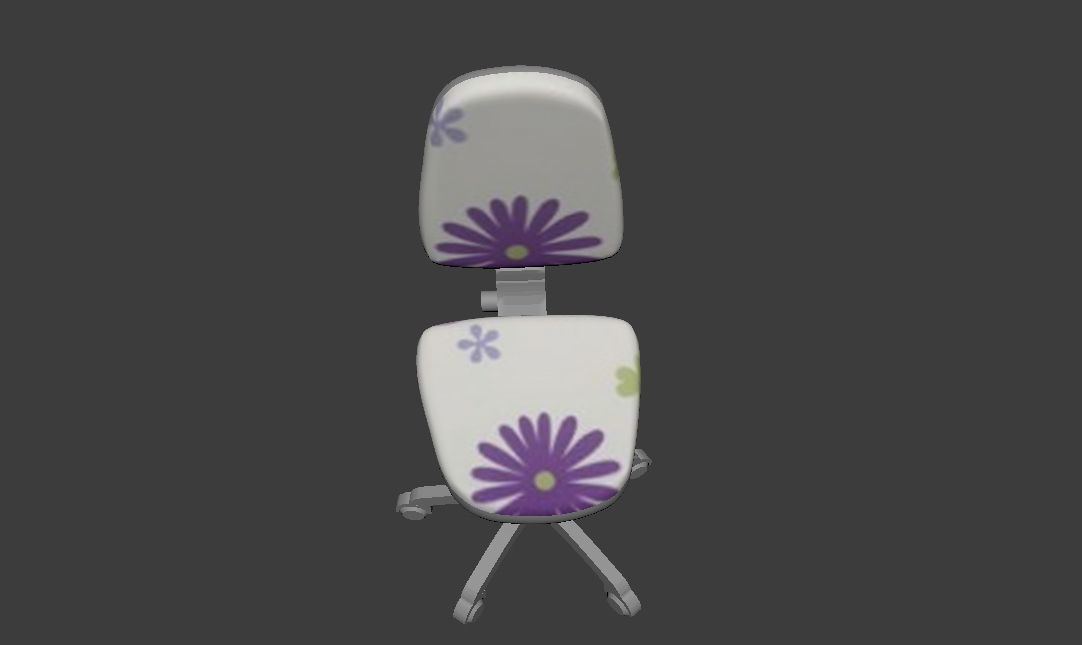 Desk chair 3D model_3