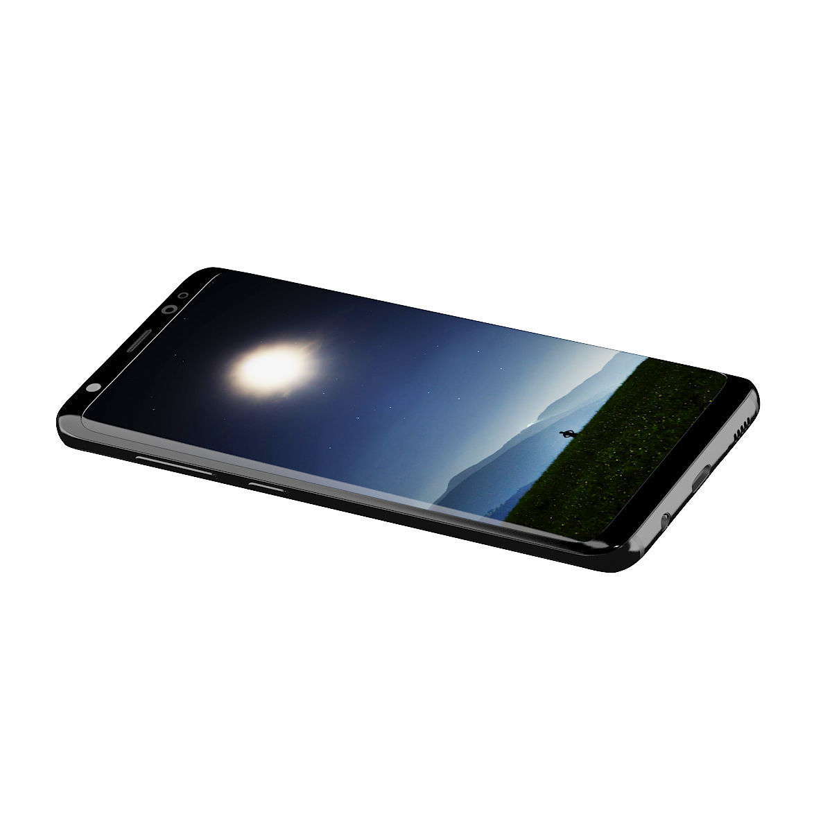 Galaxy S8 Black 3D model_2