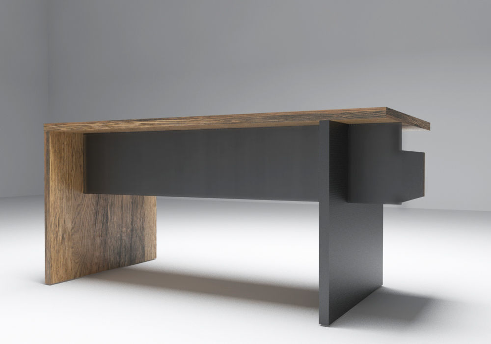 Office table 3D model_5