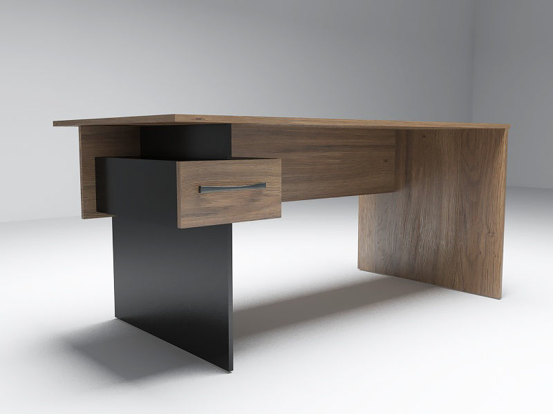 Office table 3D model_3