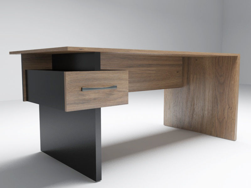 Office table 3D model_1