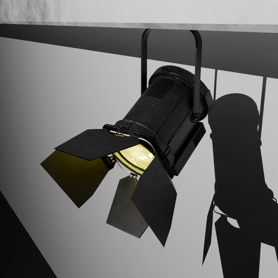 Cinema Projector Low-poly 3D model