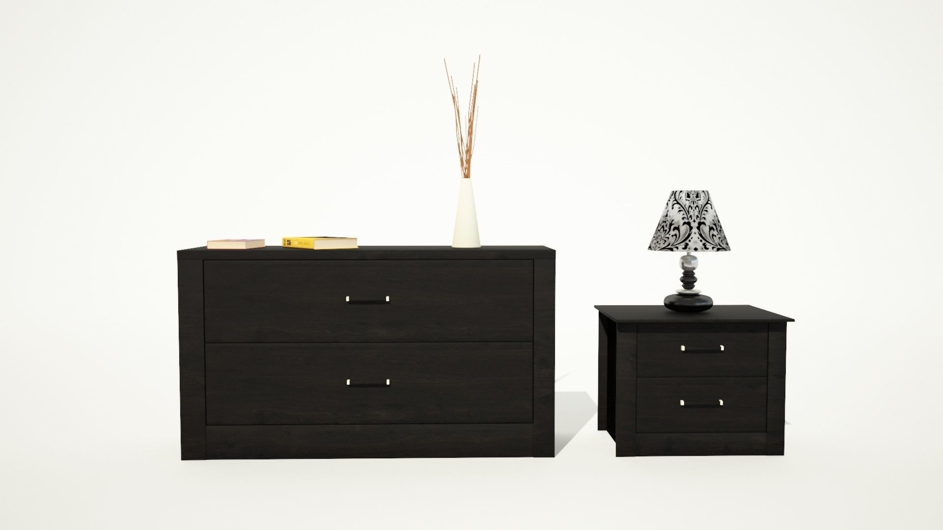 Bedside Table 3D model_0