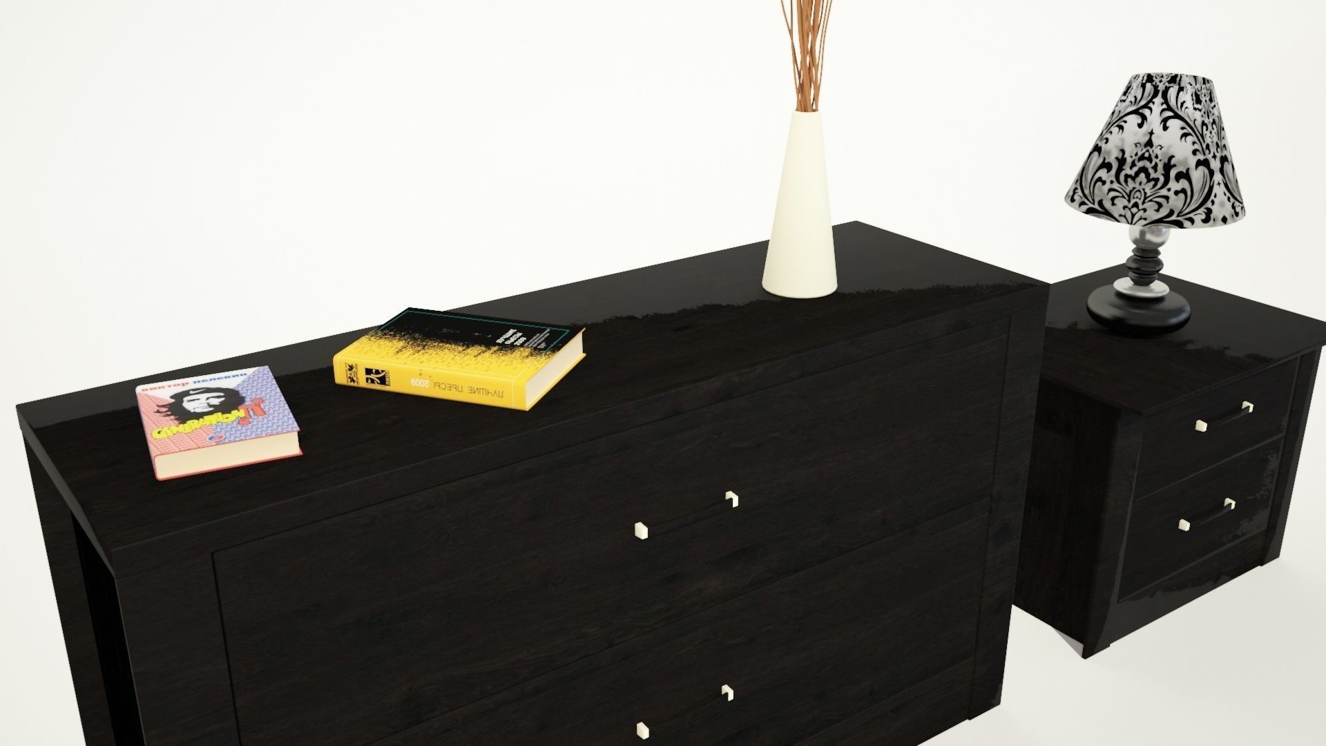 Bedside Table 3D model_1