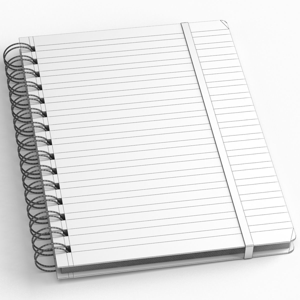 Agenda Book 3D model_1