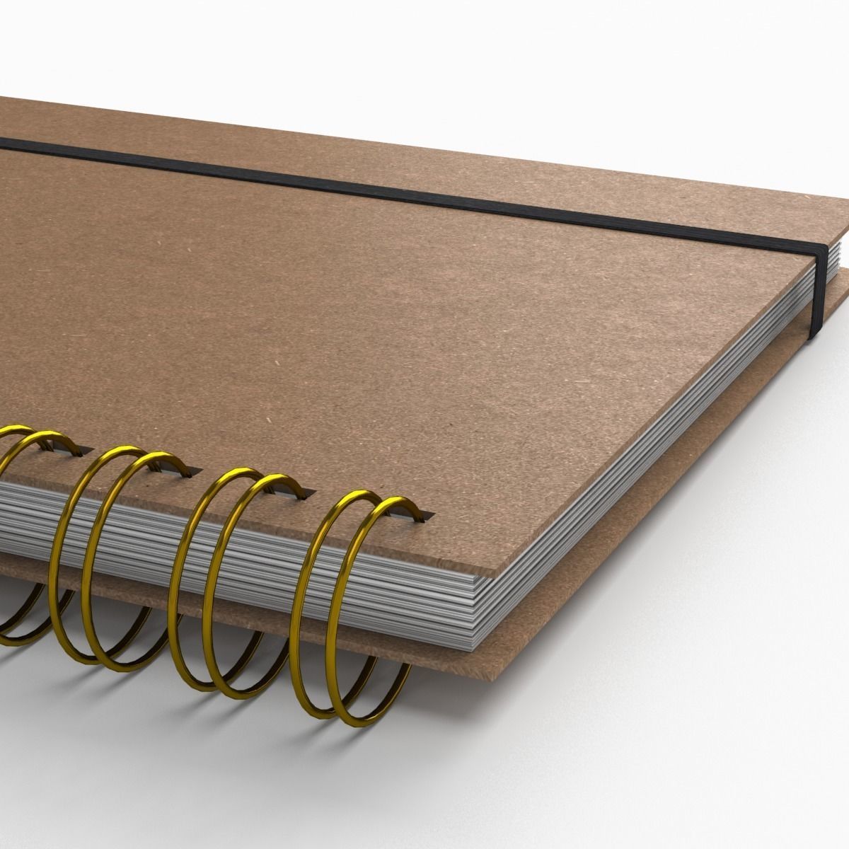Agenda Book 3D model_2