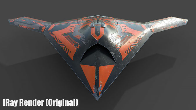 Sport Drone Low-poly 3D model
