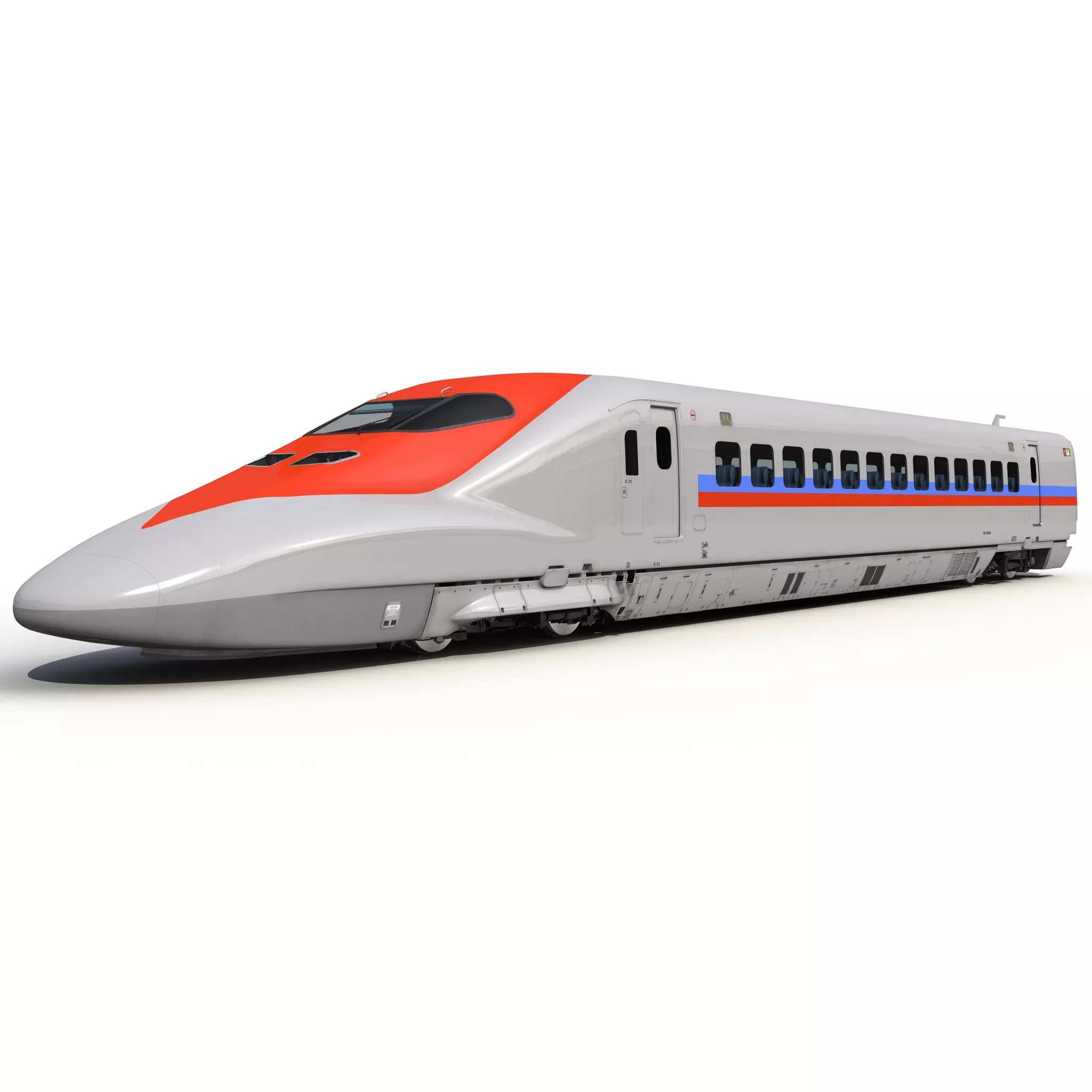 Speed Train Locomotive Generic 3D model