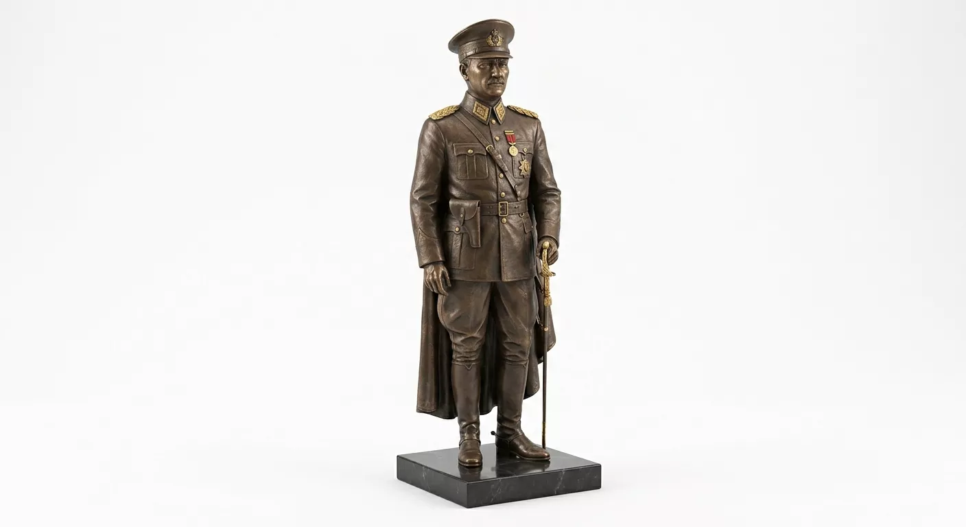Military Officer Statue 3D Model Historical Uniform Figure Free 3D print model