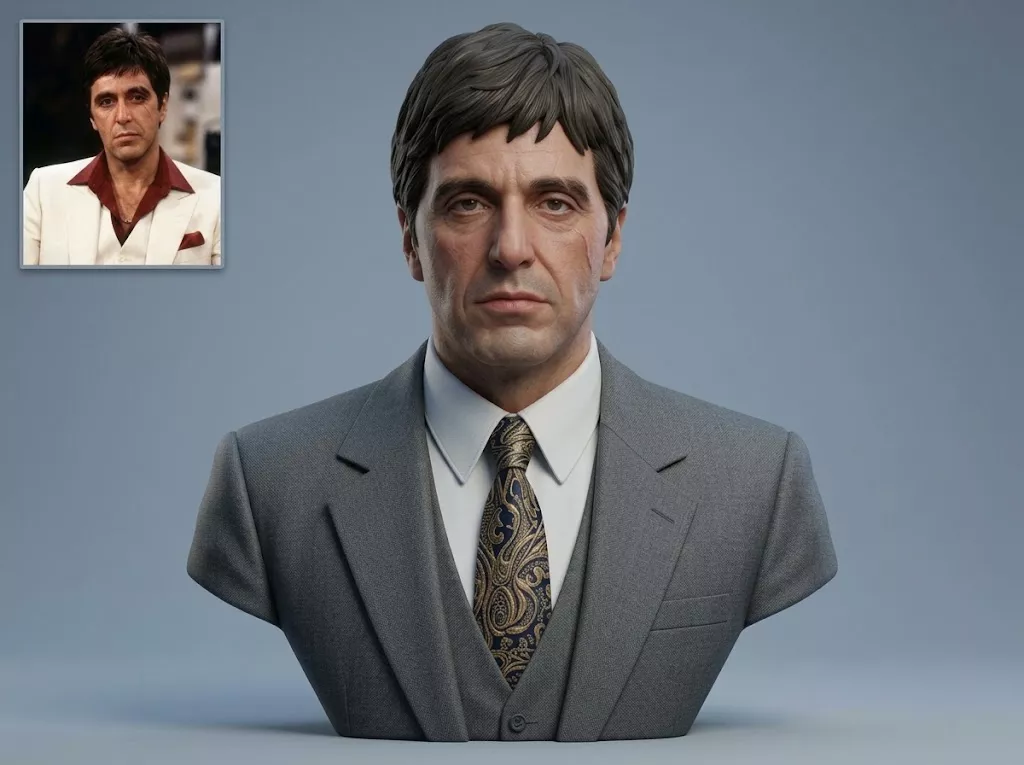 Tony Montana Scarface 3D Printable Bust 3D print model