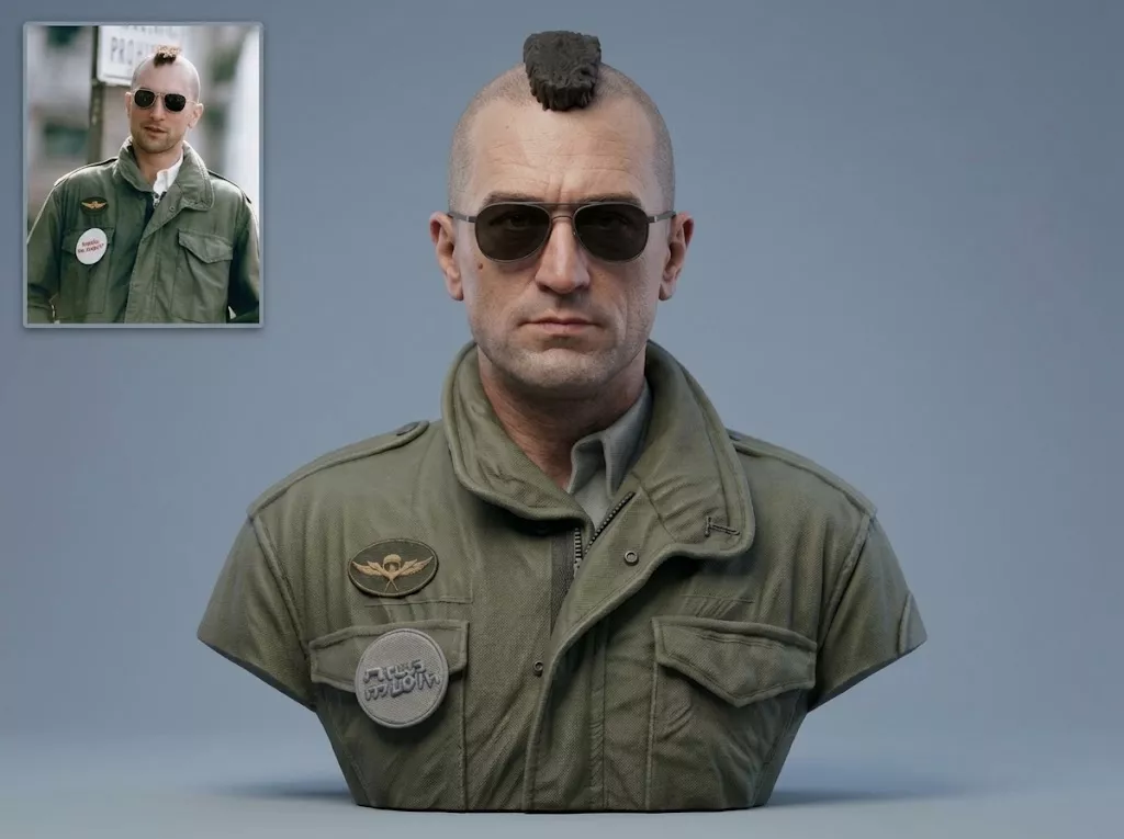 Travis Bickle Taxi Driver 3D Printable Bust 3D print model