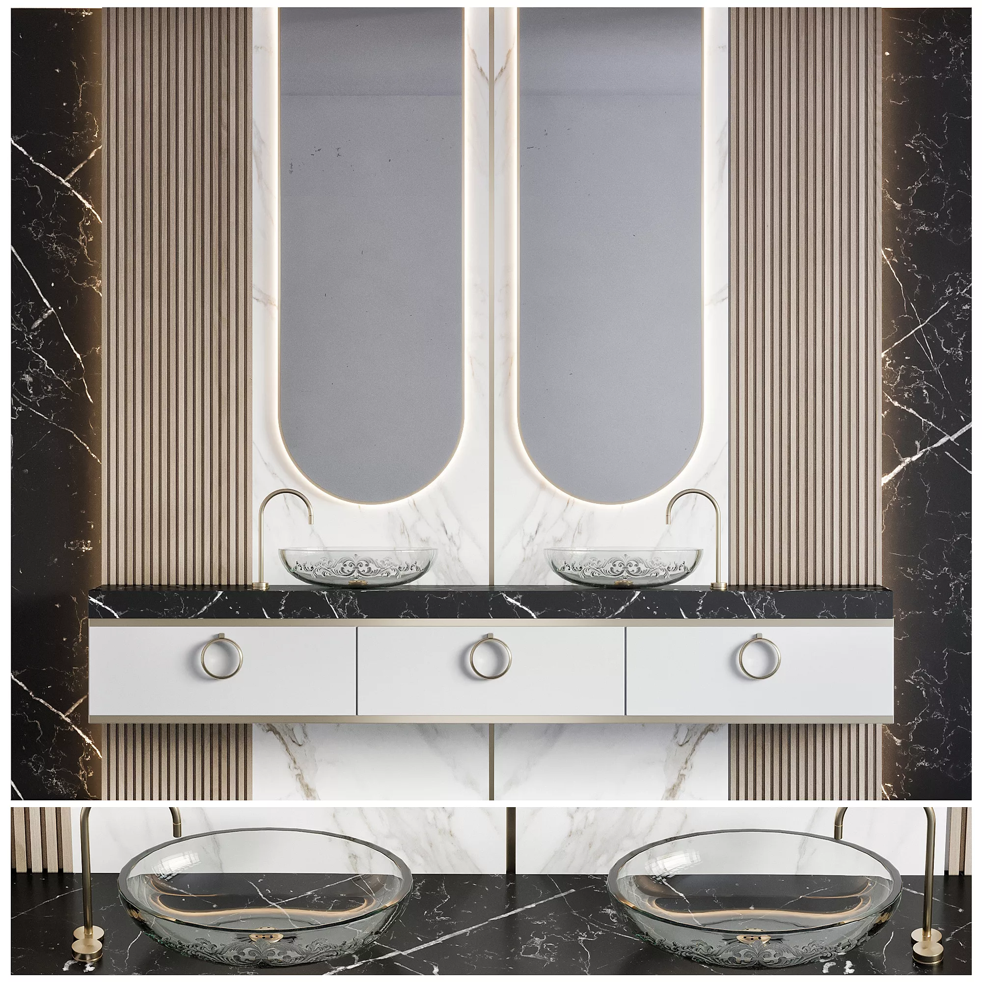 Bathroom Furniture 01 3D model