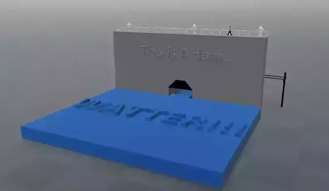 Hydro Electricity Model Free 3D model