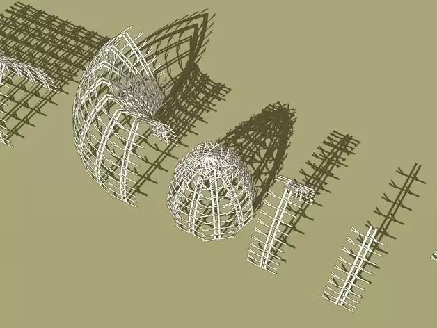 dome and pointed barrel Free 3D print model