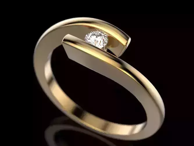 Engagement Ring 3D print model