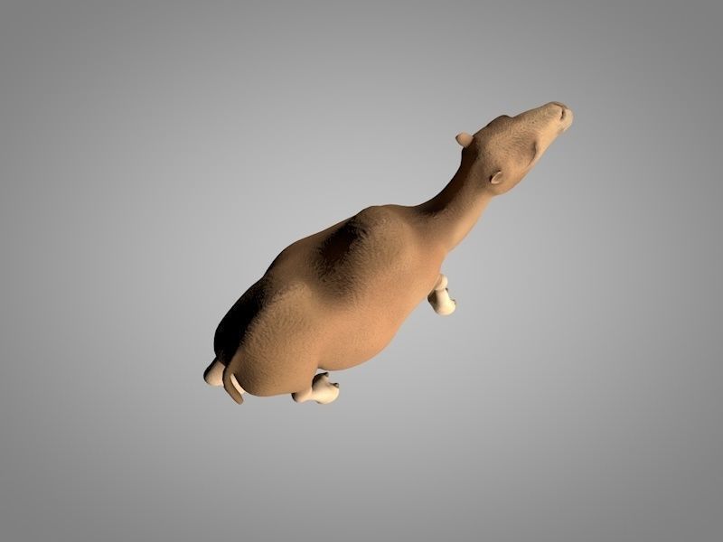 Camel Low-poly 3D model_3