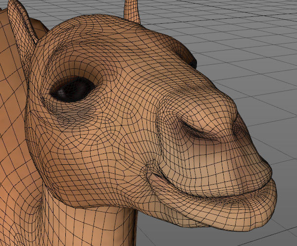 Camel Low-poly 3D model_6