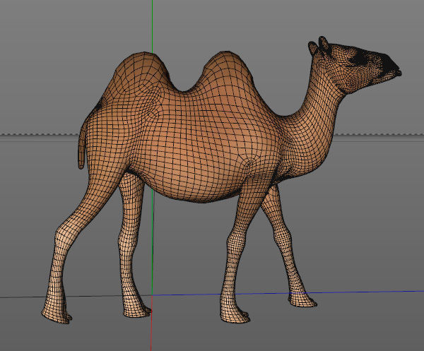 Camel Low-poly 3D model_4
