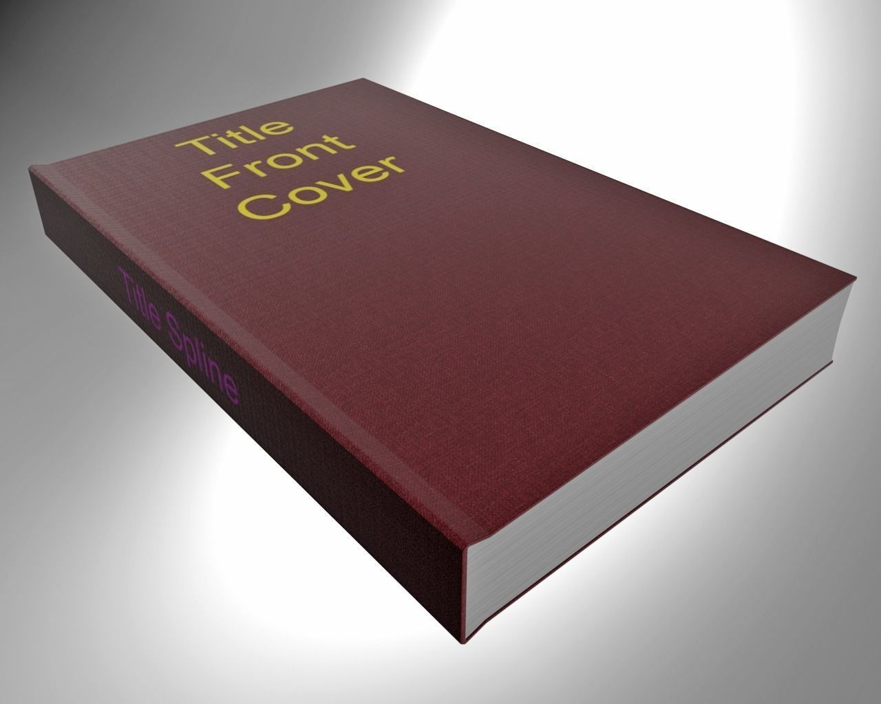 Red Hardcover book 3D model