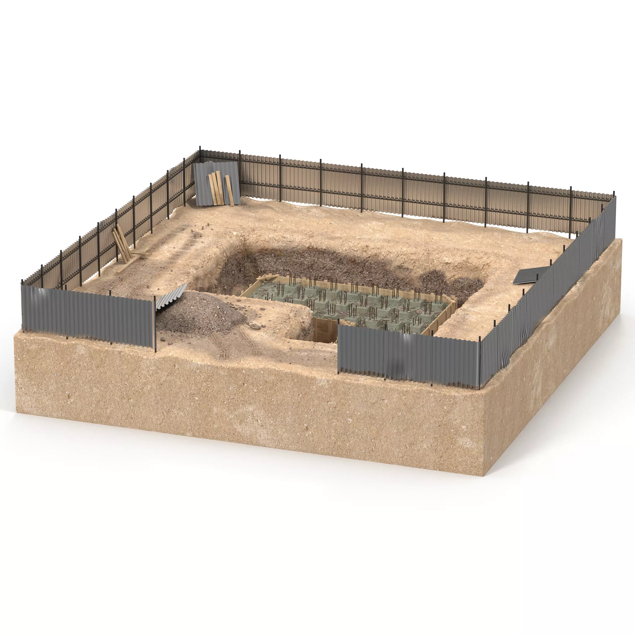 Construction Pit 5 3D model