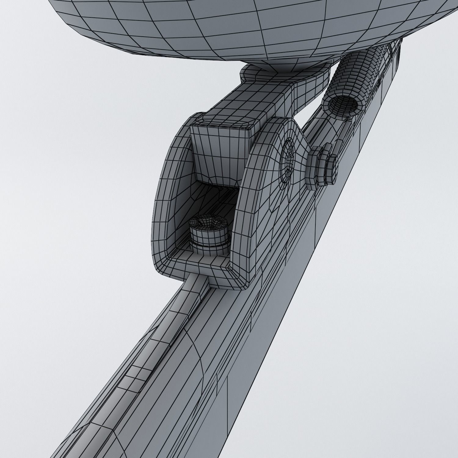 Leather Long Track Speed Skate Low-poly 3D model_24