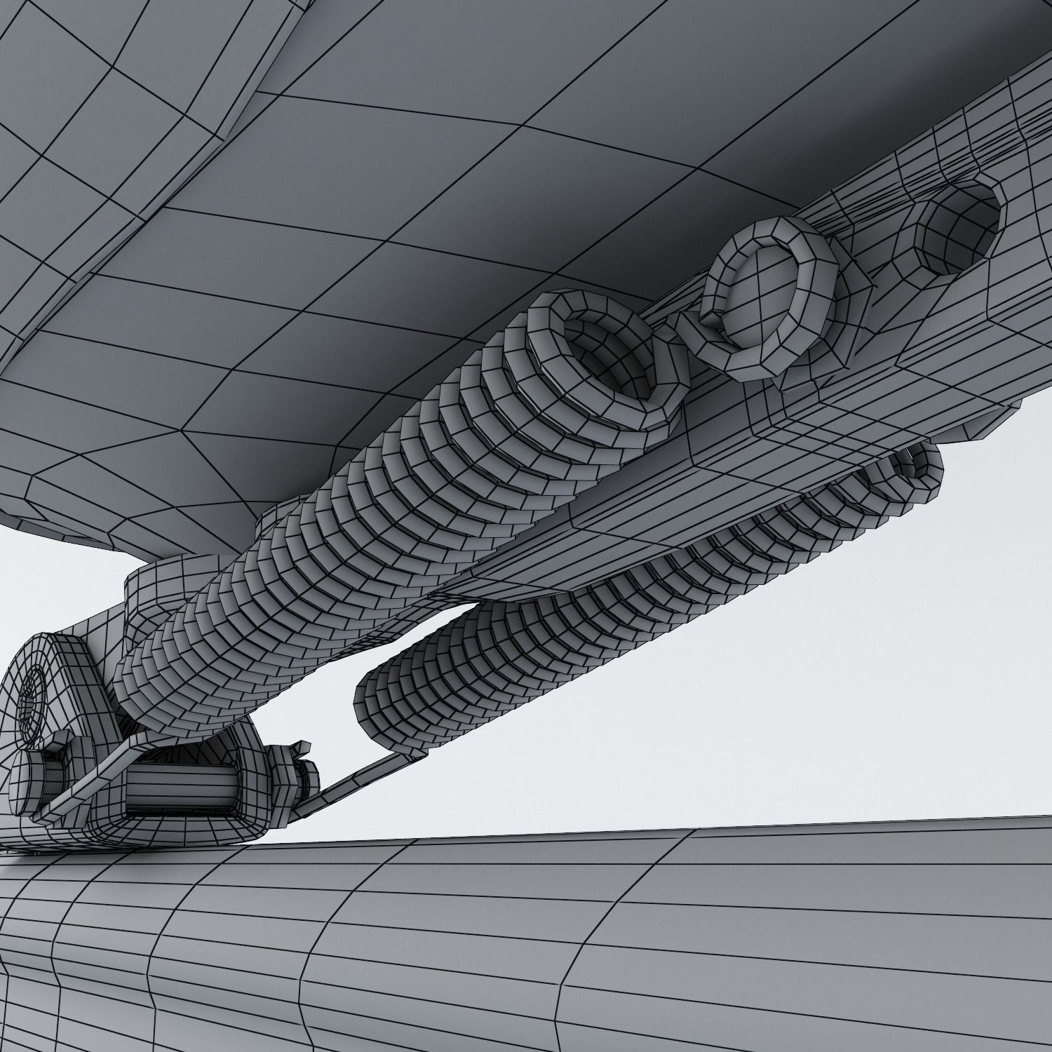 Leather Long Track Speed Skate Low-poly 3D model_28