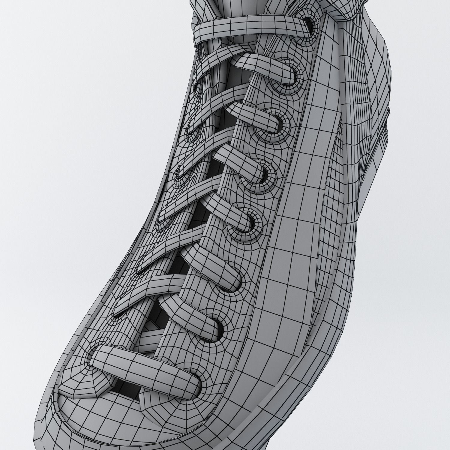 Leather Long Track Speed Skate Low-poly 3D model_20