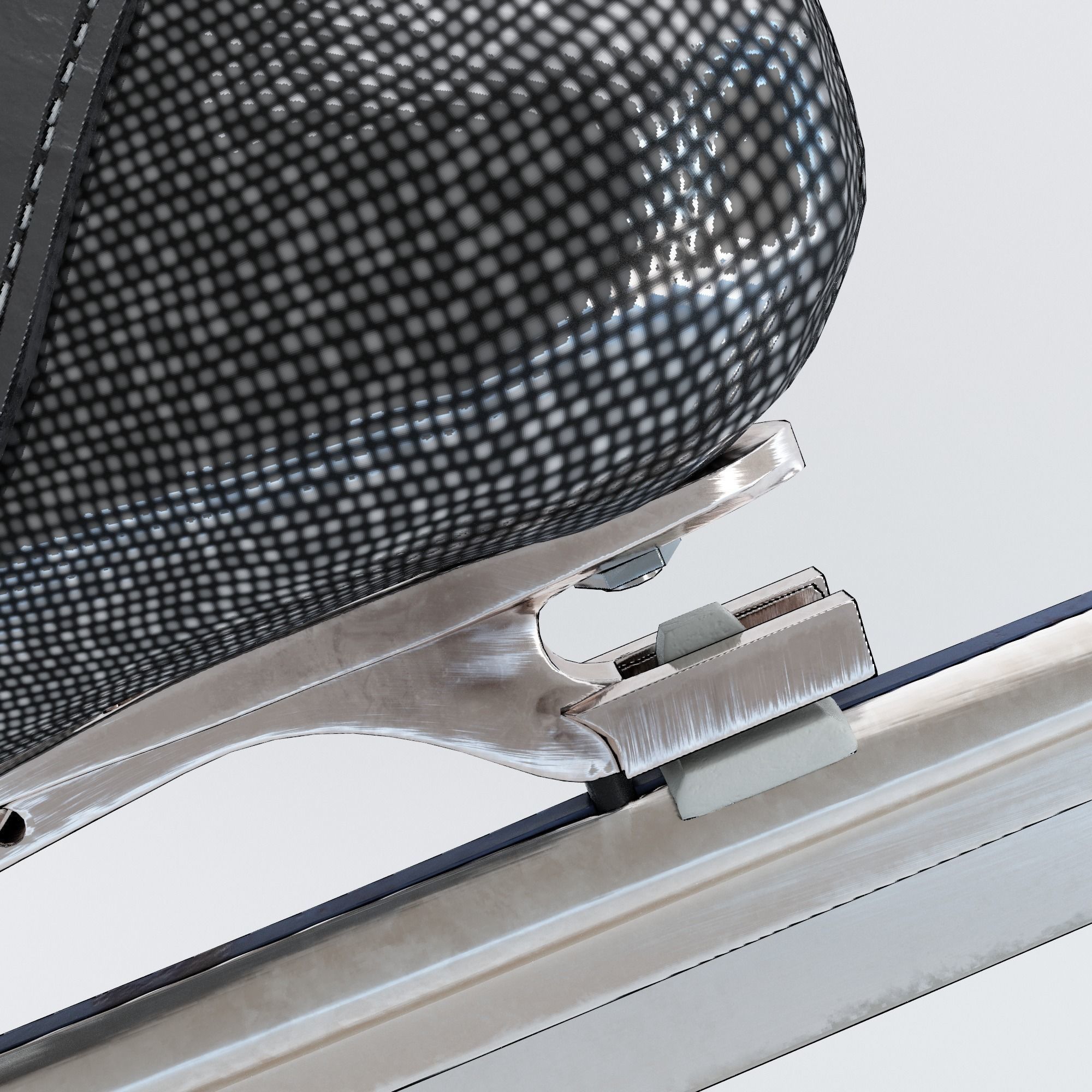 Leather Long Track Speed Skate Low-poly 3D model_8