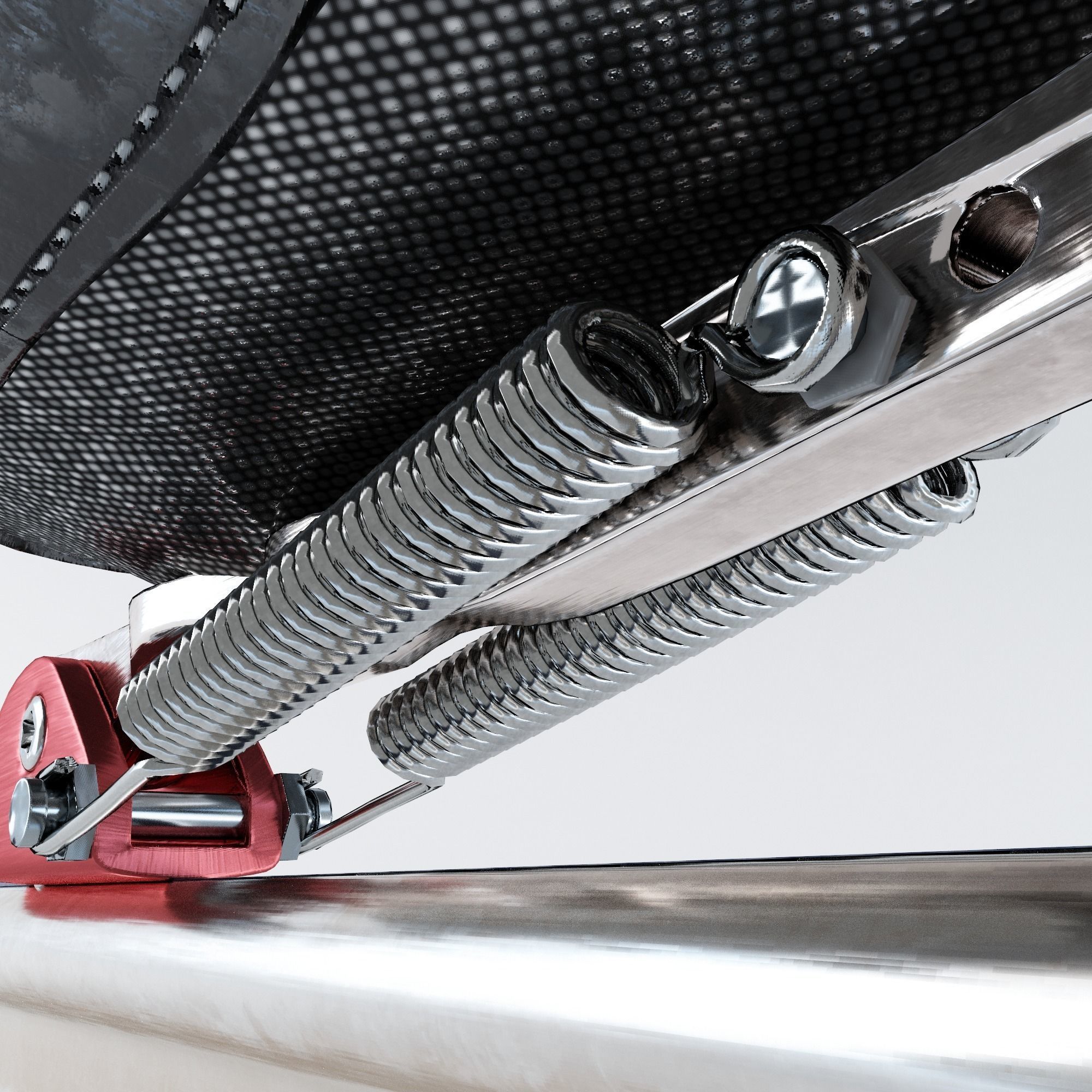 Leather Long Track Speed Skate Low-poly 3D model_13